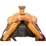 New! 15.5" Coolhorse Leather Skeleton Ranch Saddle