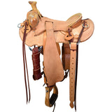 New! 15.5" Coolhorse Leather Skeleton Ranch Saddle