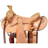 New! 15.5" Coolhorse Leather Skeleton Ranch Saddle