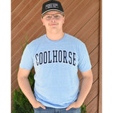 Coolhorse Basic Varsity Light Blue Short Sleeve T-Shirt