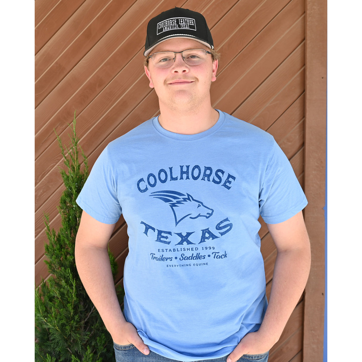 Coolhorse Light Blue Everything Equine Short Sleeve T-Shirt