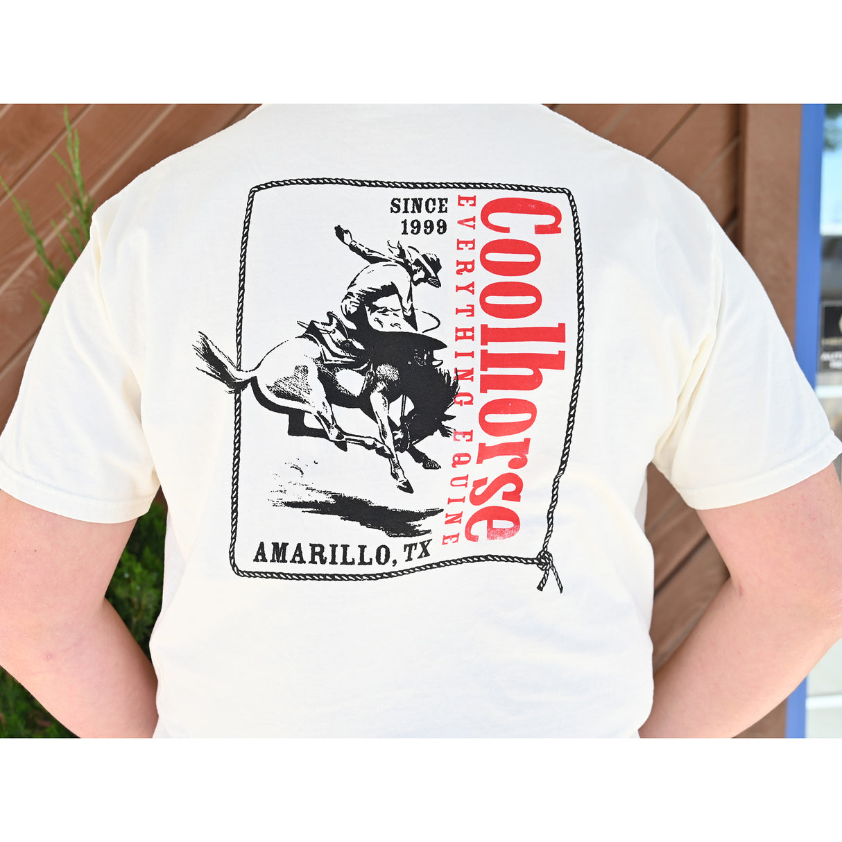 Coolhorse Ivory Cowboy Short Sleeve T-Shirt