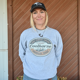 Coolhorse Unisex Cactus Crewneck- Heather Grey