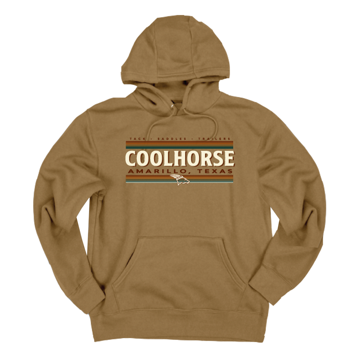 Coolhorse Russet Stripe Logo Hoodie