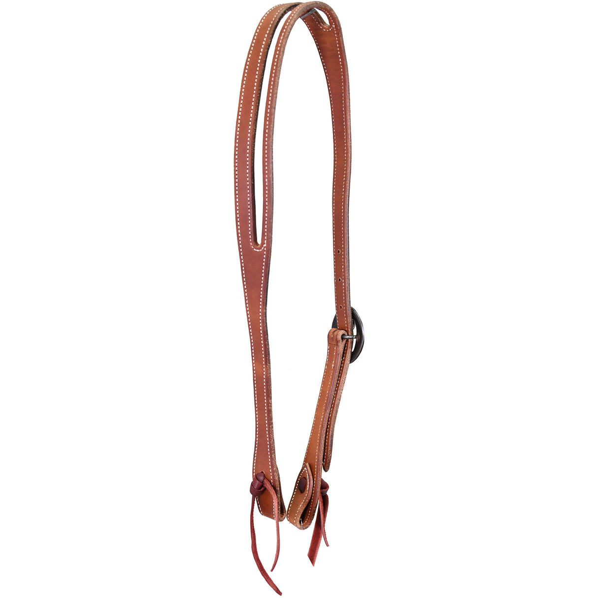 Coolhorse Leather Smoothout Slot Ear Headstall with Silver Sinclair Buckle