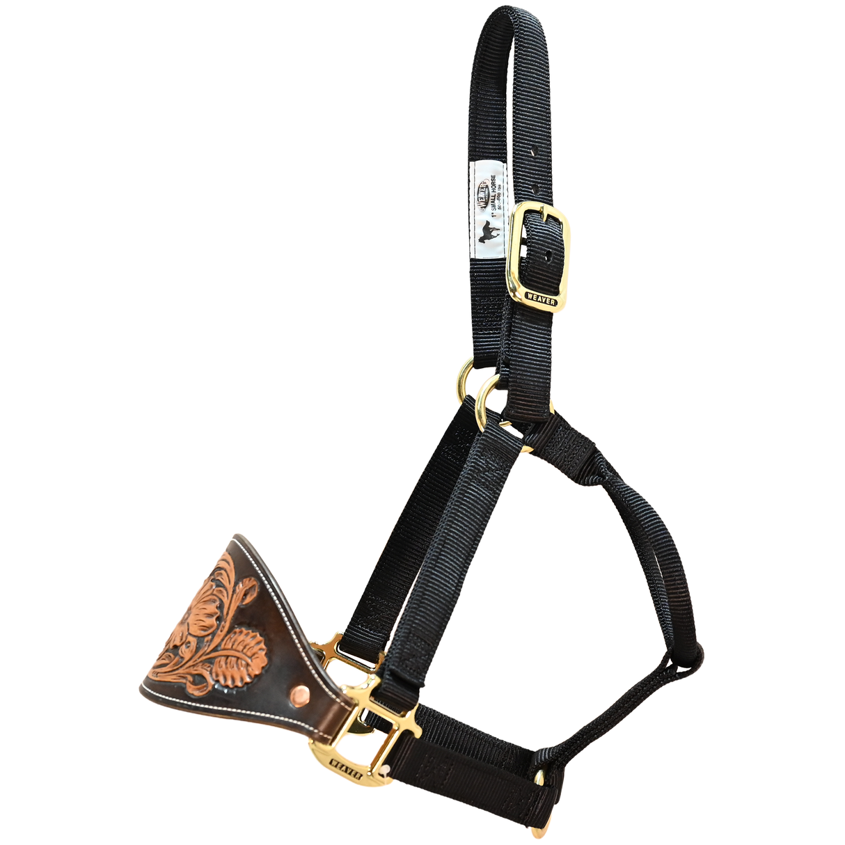 Coolhorse Leather Small Horse Floral Bronc Nose Nylon Halter