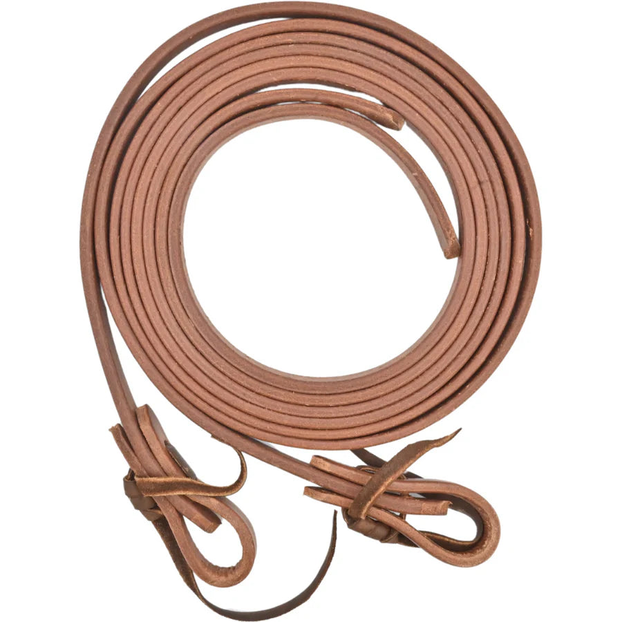 Coolhorse Leather 5/8" Weighted Harness Leather Split Rein- Handmade in Amarillo, TX