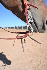 Coolhorse Leather 1/2" Harness Leather Roping Reins with Waterloops- Handmade in Amarillo, TX