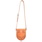 Coolhorse Leather Border Stamped Hand-Tooled Saddle Bag Purse
