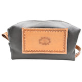 Coolhorse Leather Border Stamped Leather Shave Kit