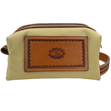 Coolhorse Leather Buckskin Border Stamped Leather Shave Kit