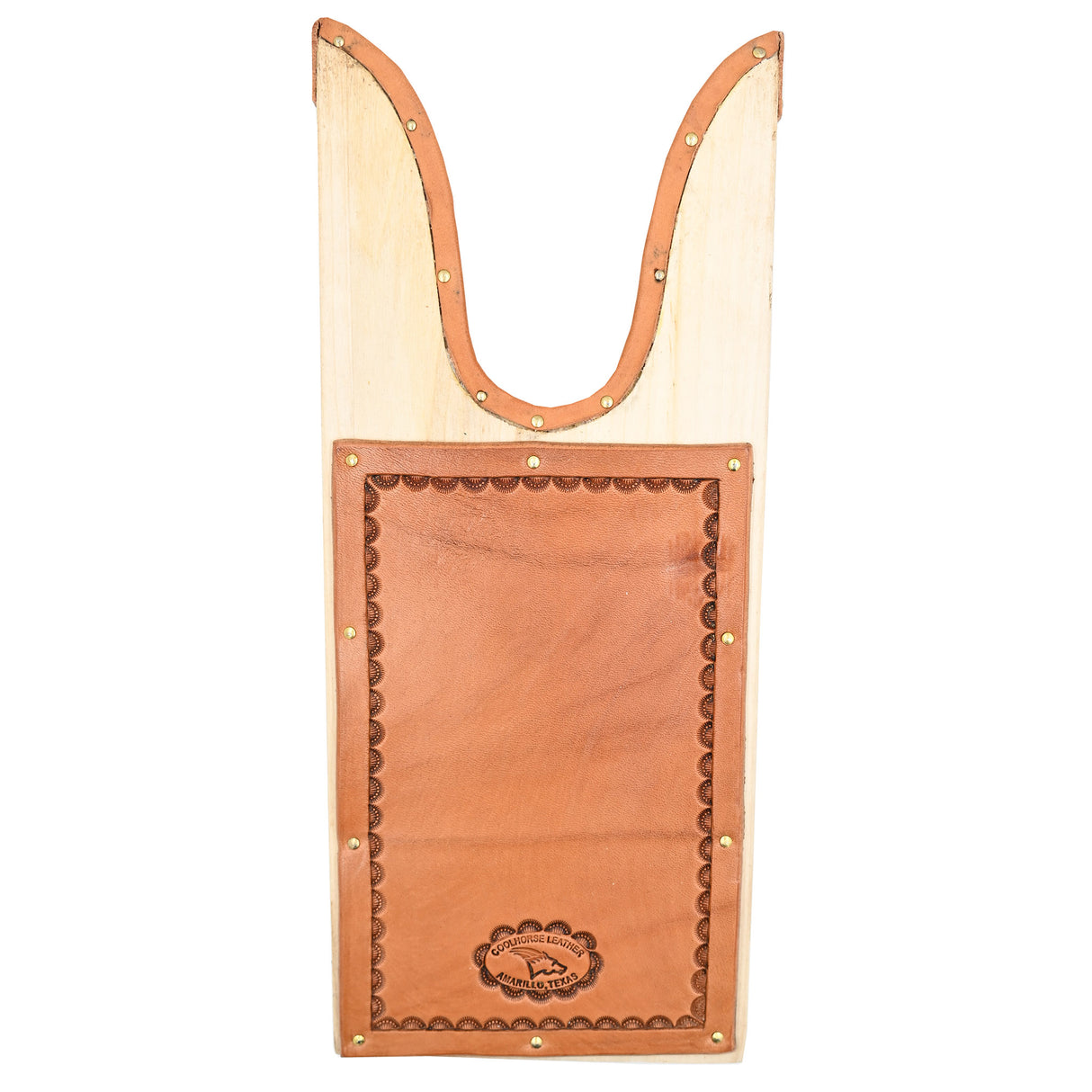 Coolhorse Leather Border Stamped Wooden Boot Jack
