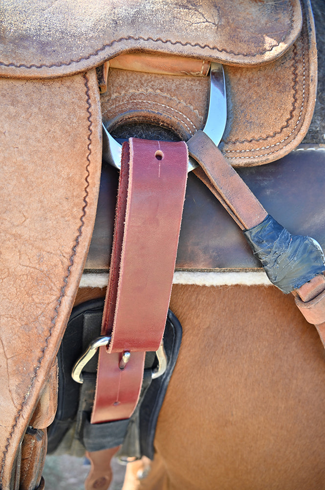 Coolhorse Leather 1 3/4" Offside Billet-Latigo Leather, Handmade in Amarillo, TX