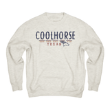 Coolhorse Oatmeal Aztec Texas Crewneck Sweatshirt