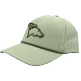 Coolhorse 335 Olive Snapback Cap with Air Holes and Head Logo