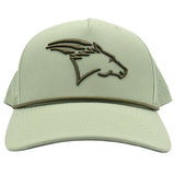Coolhorse 335 Olive Snapback Cap with Air Holes and Head Logo
