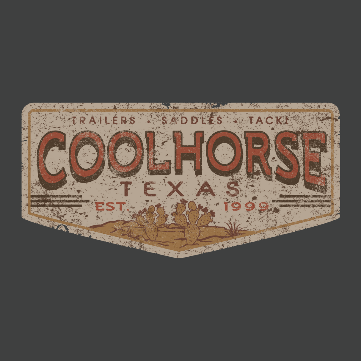 Coolhorse Rustic Desert Heather Black Hoodie