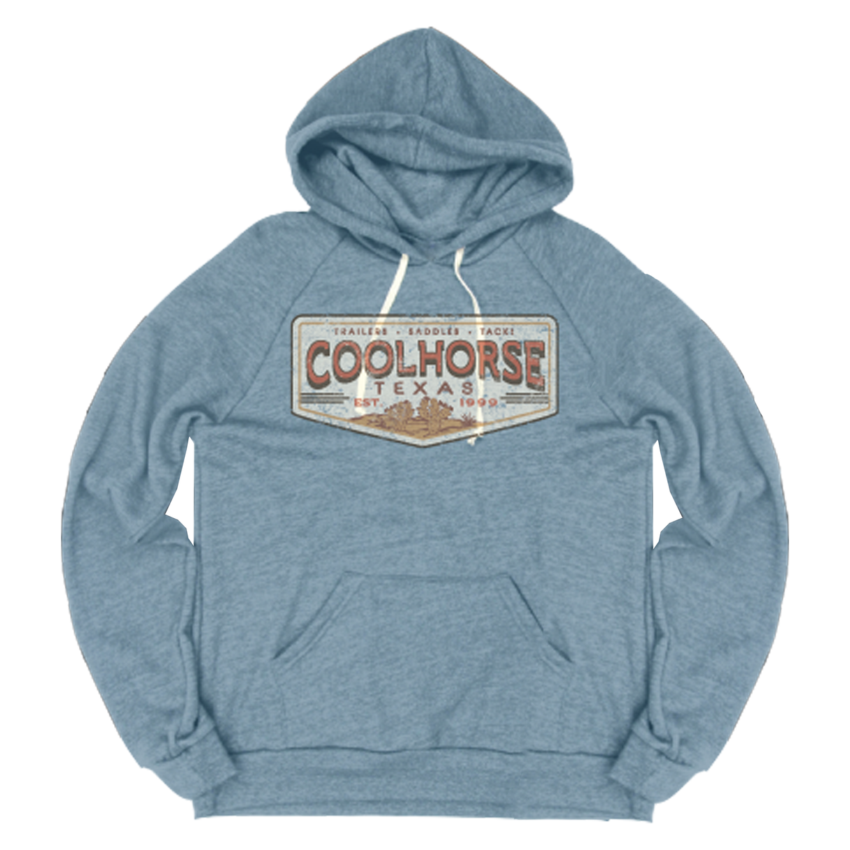 Coolhorse Rustic Desert Glacier Blue Hoodie