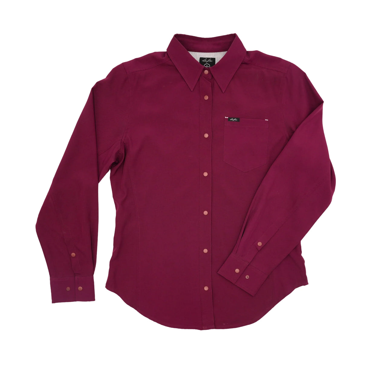 San Jac Women's Long Sleeve Performance Shirt - Maroon