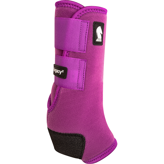 Classic Equine Legacy2 Hind Protective Boots- Plum