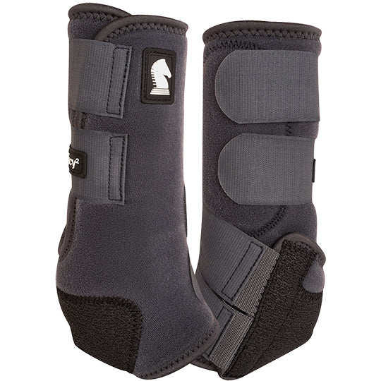 Classic Equine Legacy2 Hind Protective Boots- Charcoal