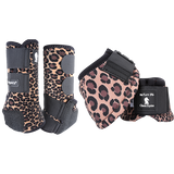 Classic Equine Legacy2 Front and Bell Boots Combo Pack- Cheetah