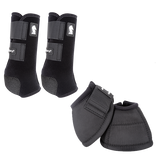 Classic Equine Legacy2 Front and Bell Boots Combo Pack- Black