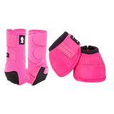 Classic Equine Legacy2 Front and Bell Boots Combo Pack- Hot Pink