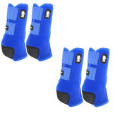 Classic Equine Legacy2 Front and Hind Boots Combo Pack- Blue