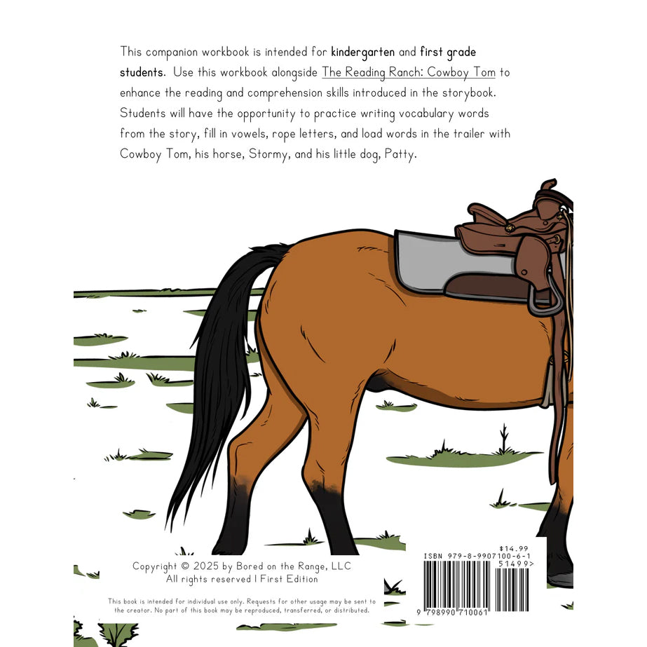 Bored on the Range Cowboy Tom: Workbook One