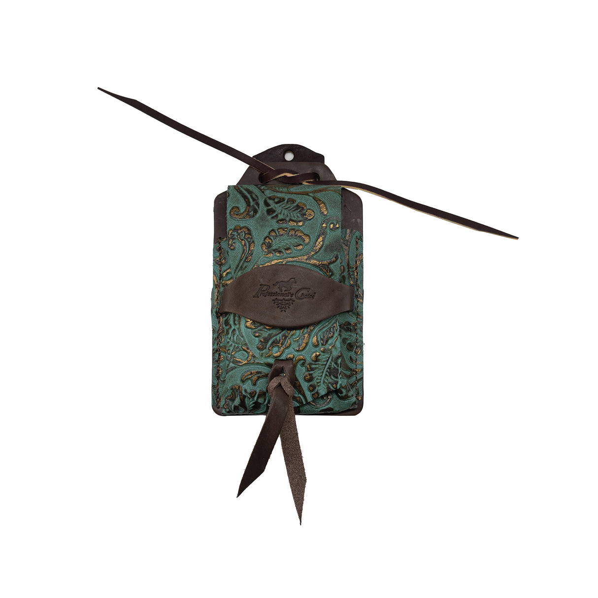 Professional's Choice Leather Cell Phone Case- Copper Emerald