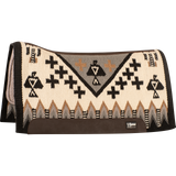 Cashel 1" 34"X38" Felt Bottom Blanket Top Saddle Pad- Cream/Grey