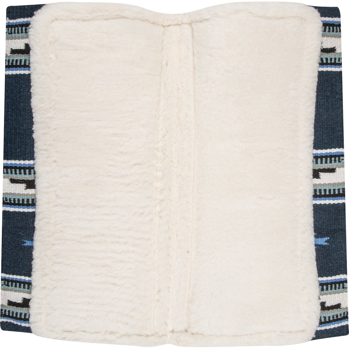 Cashel 3/4" Blanket Top Performance Fleece Saddle Pad- Blue/Black