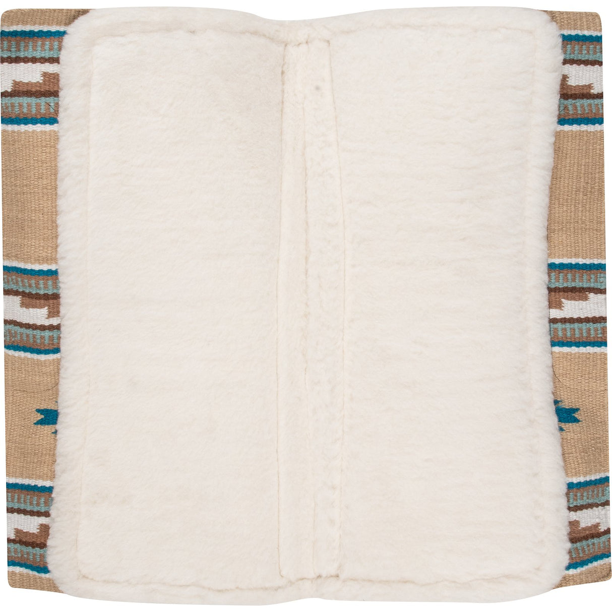 Cashel 3/4" Blanket Top Performance Fleece Saddle Pad- Tan/Turquoise