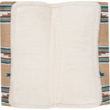 Cashel 3/4" Blanket Top Performance Fleece Saddle Pad- Tan/Turquoise