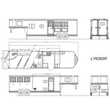 2027 Lakota Legacy 3 Horse Trailer with 9' Living Quarter