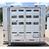 SOLD! 2025 Platinum Stock Trailer, 2 Cut Gates, 8'x24'x6'6"