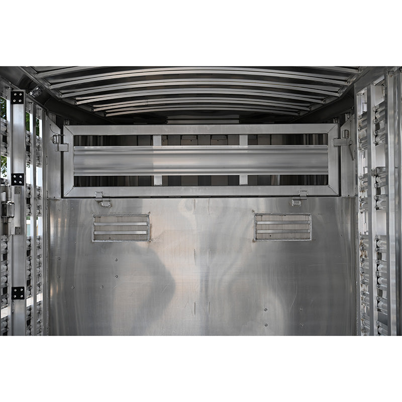 SOLD! 2025 Platinum Stock Trailer, 2 Cut Gates, 8'x24'x6'6"