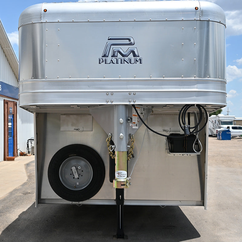 SOLD! 2025 Platinum Stock Trailer, 2 Cut Gates, 8'x24'x6'6"