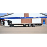 2021 Bruton Flatbed Trailer w/ Tandum Dual Axles, Hydrualic Dove Tail, Hydrualic Jacks, Solar Panel