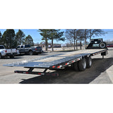 2021 Bruton Flatbed Trailer w/ Tandum Dual Axles, Hydrualic Dove Tail, Hydrualic Jacks, Solar Panel