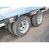 2021 Bruton Flatbed Trailer w/ Tandum Dual Axles, Hydrualic Dove Tail, Hydrualic Jacks, Solar Panel