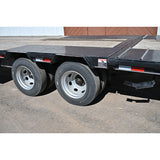 2021 Bruton Flatbed Trailer w/ Tandum Dual Axles, Hydrualic Dove Tail, Hydrualic Jacks, Solar Panel