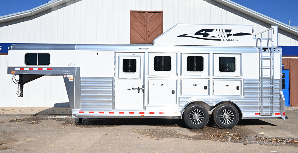 2025 4 Star 4 Horse Gooseneck Horse Trailer