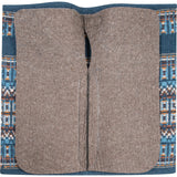 Classic Equine 1" 32"X34" Wool Top Saddle Pad- Navy/Steel Grey