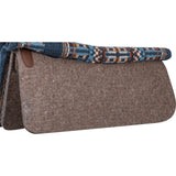 Classic Equine 1" 32"X34" Wool Top Saddle Pad- Navy/Steel Grey