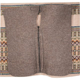 Classic Equine 1" 34"X38" Wool Top Saddle Pad- Latte/Navy