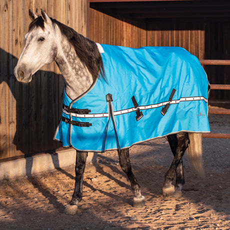 Classic Equine 10K Cross Trainer Turnout Blanket- Aloha Blue