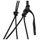 Coolhorse Black/Turquoise Braided Nose Rope Halter- 7' Black Lead
