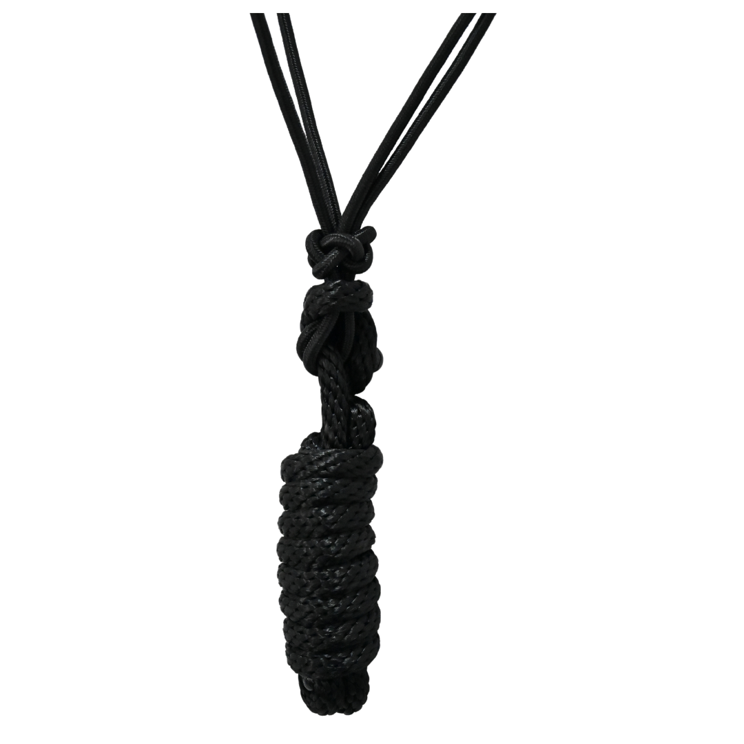 Coolhorse Black/Turquoise Braided Nose Rope Halter- 7' Black Lead